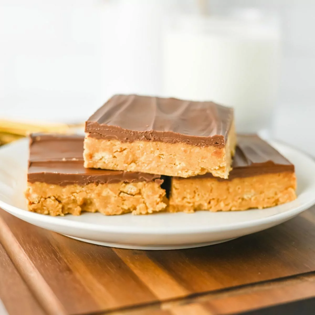 no bake peanut butter squares.