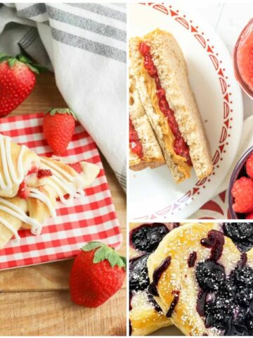 3 different summer fruit recipes.
