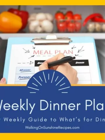 featured photo for weekly dinner plan landing page.