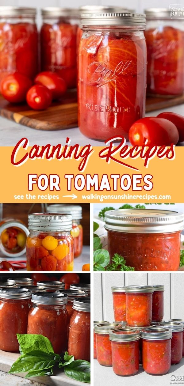 Canning Recipes for Tomatoes