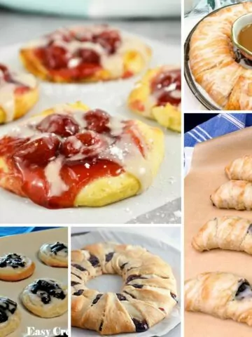 Crescent Roll Desserts with Pie Filling