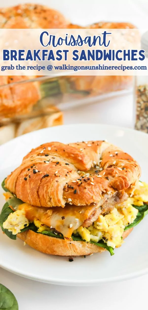 Croissant Breakfast Sandwich Pin.