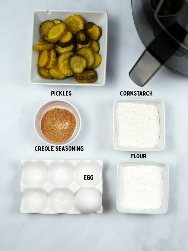 ingredients for crispy pickles.