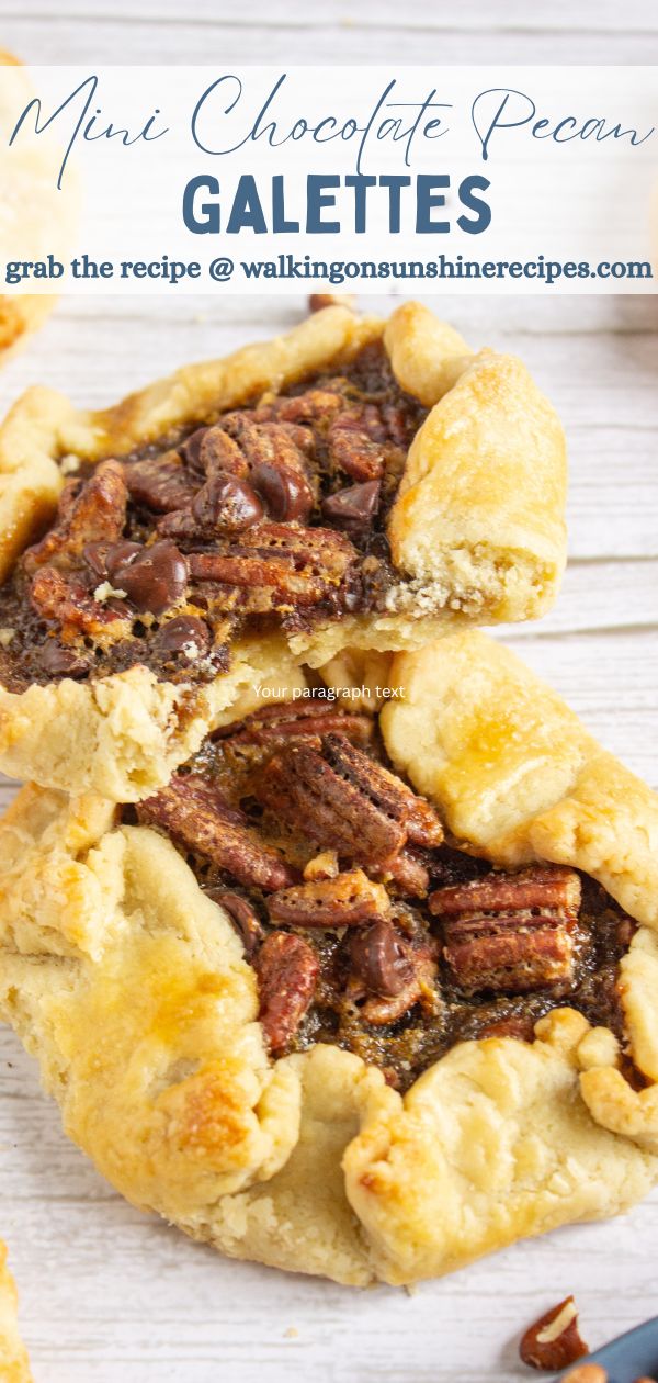 Mini Chocolate Pecan Galettes Pin.