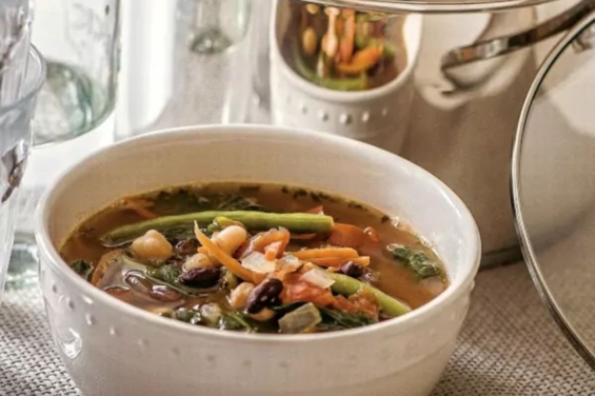 Three Bean Minestrone Soup