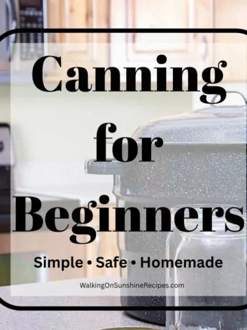 featured photo for canning for beginners.