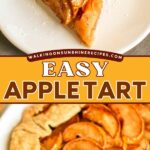 easy apple tart with pie crust.