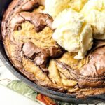 Cast Iron Skillet Pumpkin Brownies Pin.