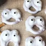 Chocolate Dipped Ghost Pretzels Pin.