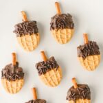 Chocolate Dipped Nutter Butter Acorn Cookies Pin.
