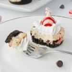Christmas Mini Cheesecake Recipe Pin.
