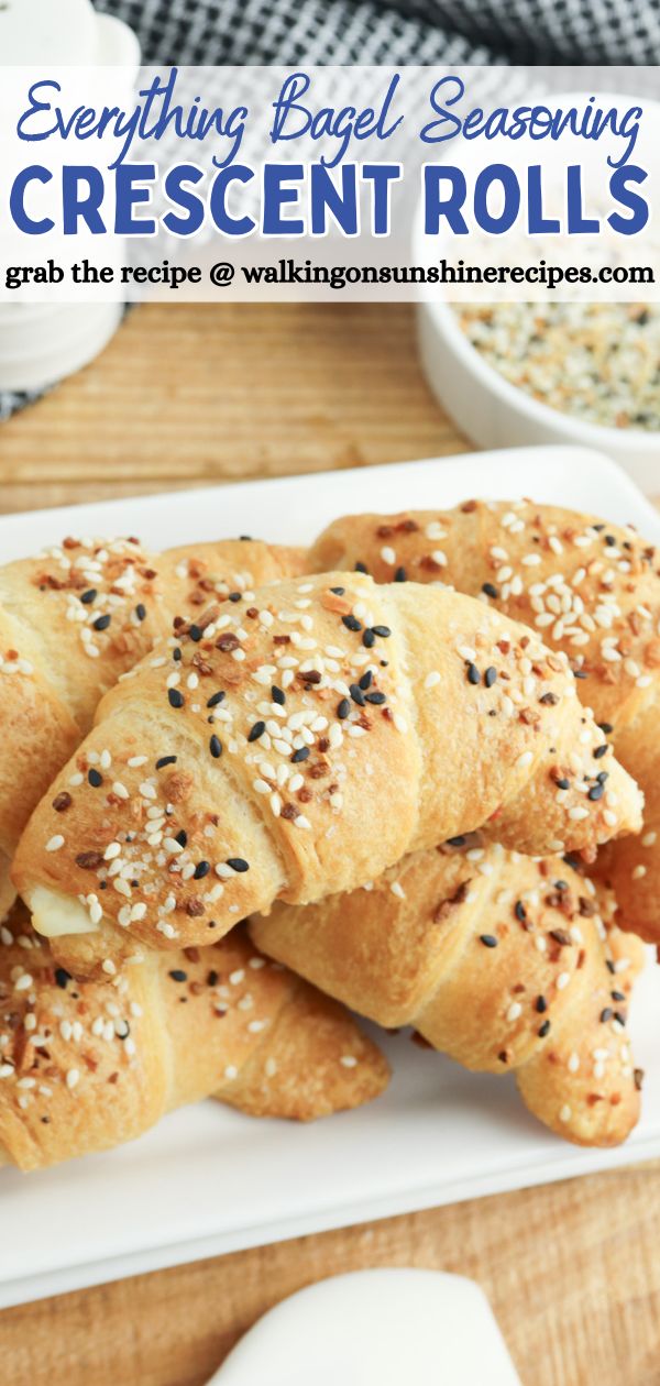 Everything Bagel Seasoning Crescent Rolls Pin.