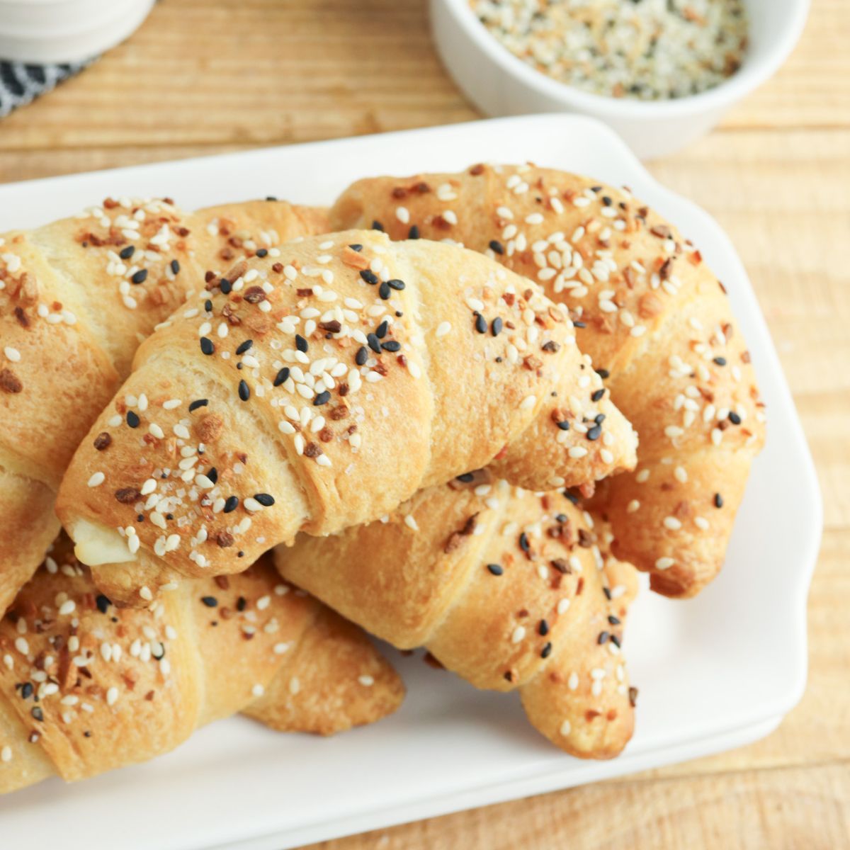 Everything Bagel Seasoning Crescent Rolls.