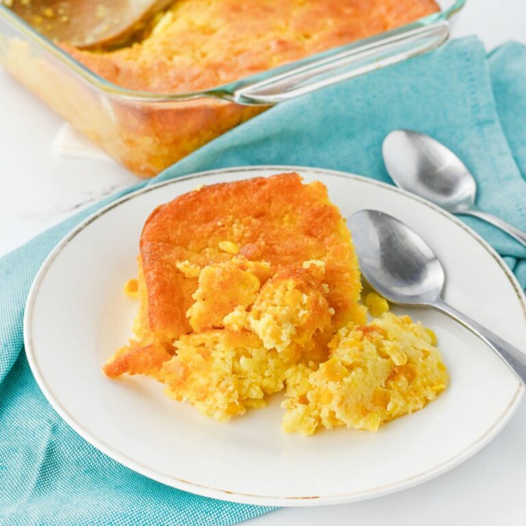 Jiffy Corn Bread Pudding Casserole.