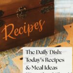 The Daily Dish: Today’s Recipes & Meal Ideas promo photo with old fashioned recipe box in background.