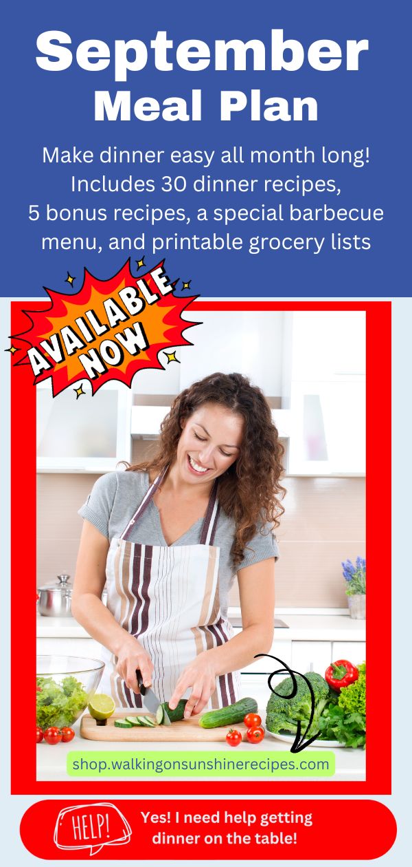 september meal plan Pinterest.