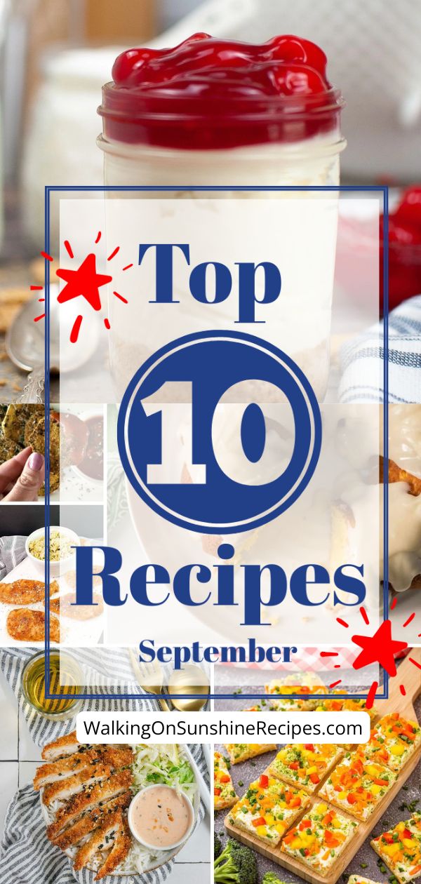 top ten recipes for Pinterest.