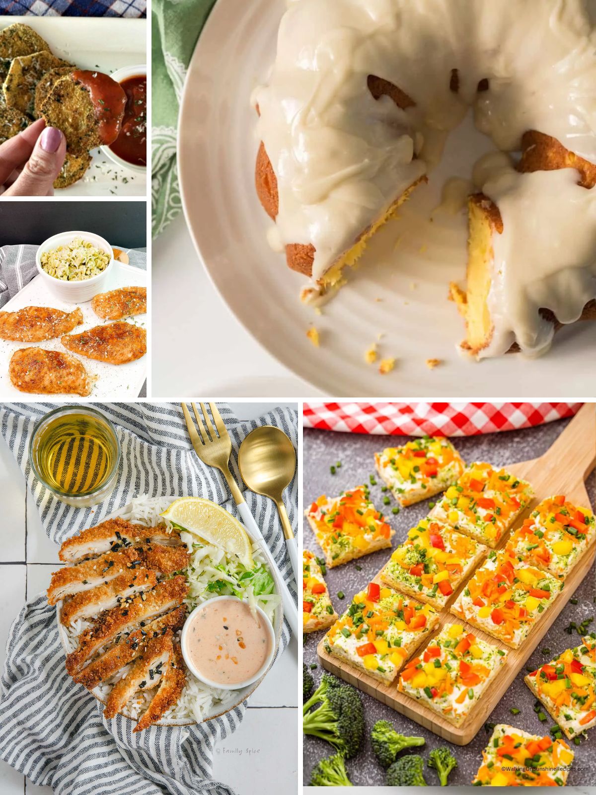 5 photos that are part of the top ten recipes for September 2025.