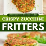 pan fried zucchini fritters.