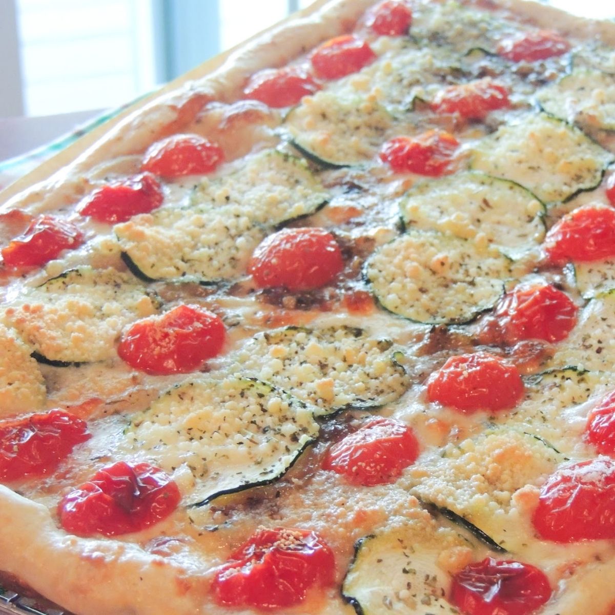 Rustic Tomato Zucchini Tart | Walking on Sunshine Recipes