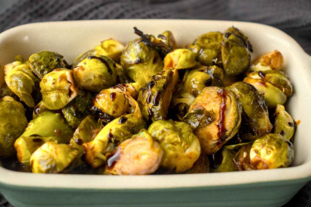 Roasted Marinated Brussels Sprouts