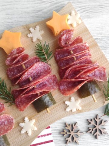 Christmas Tree Salami Appetizers.