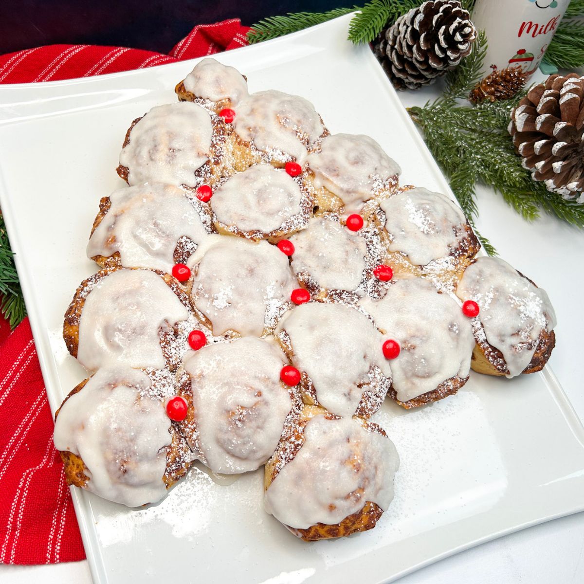 Pillsbury Cinnamon Rolls Christmas Tree.