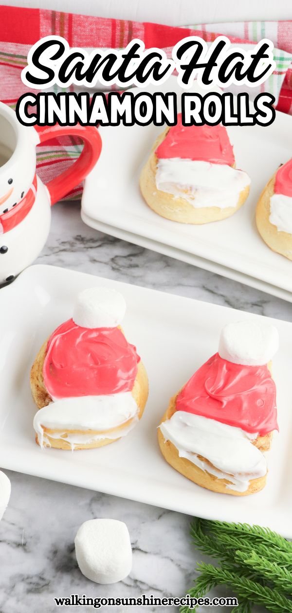 Santa Hat Cinnamon Rolls Pin.