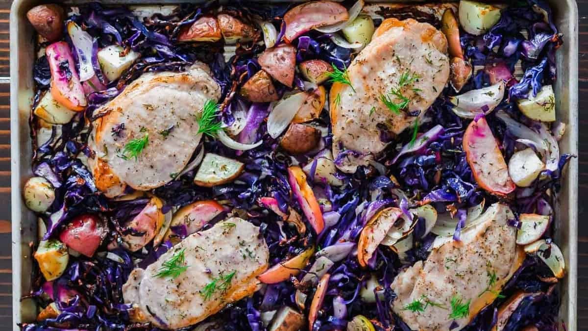 Sheet Pan Pork Chop Dinner