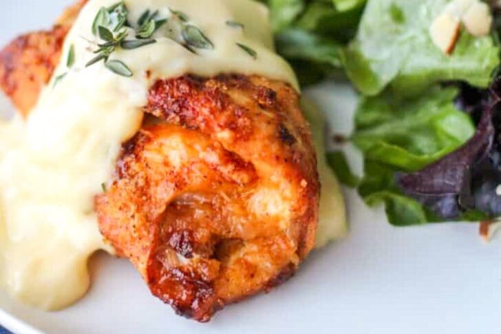 Air Fryer Chicken Cordon Bleu (Easy Sauce Recipe)