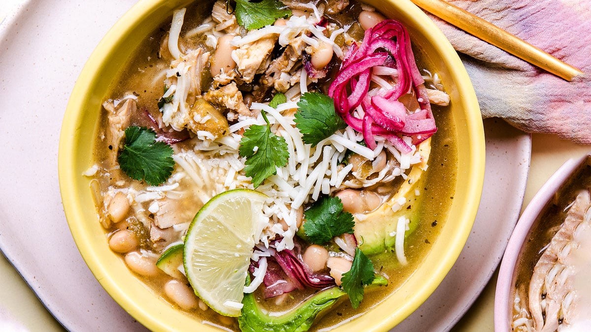 White Bean Green Chile Chicken Soup