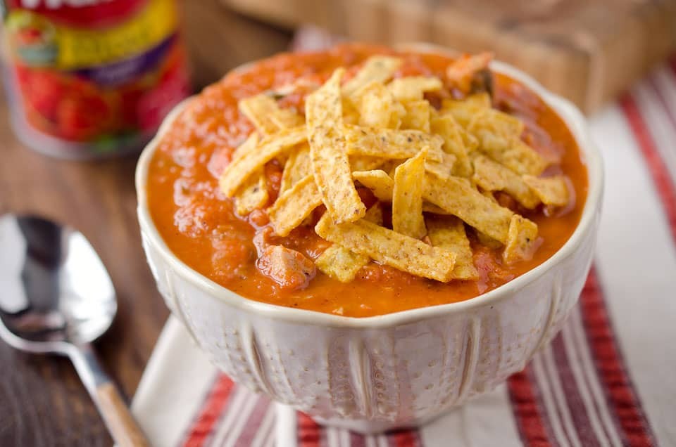 Creamy Chipotle, Chicken & Tomato Soup