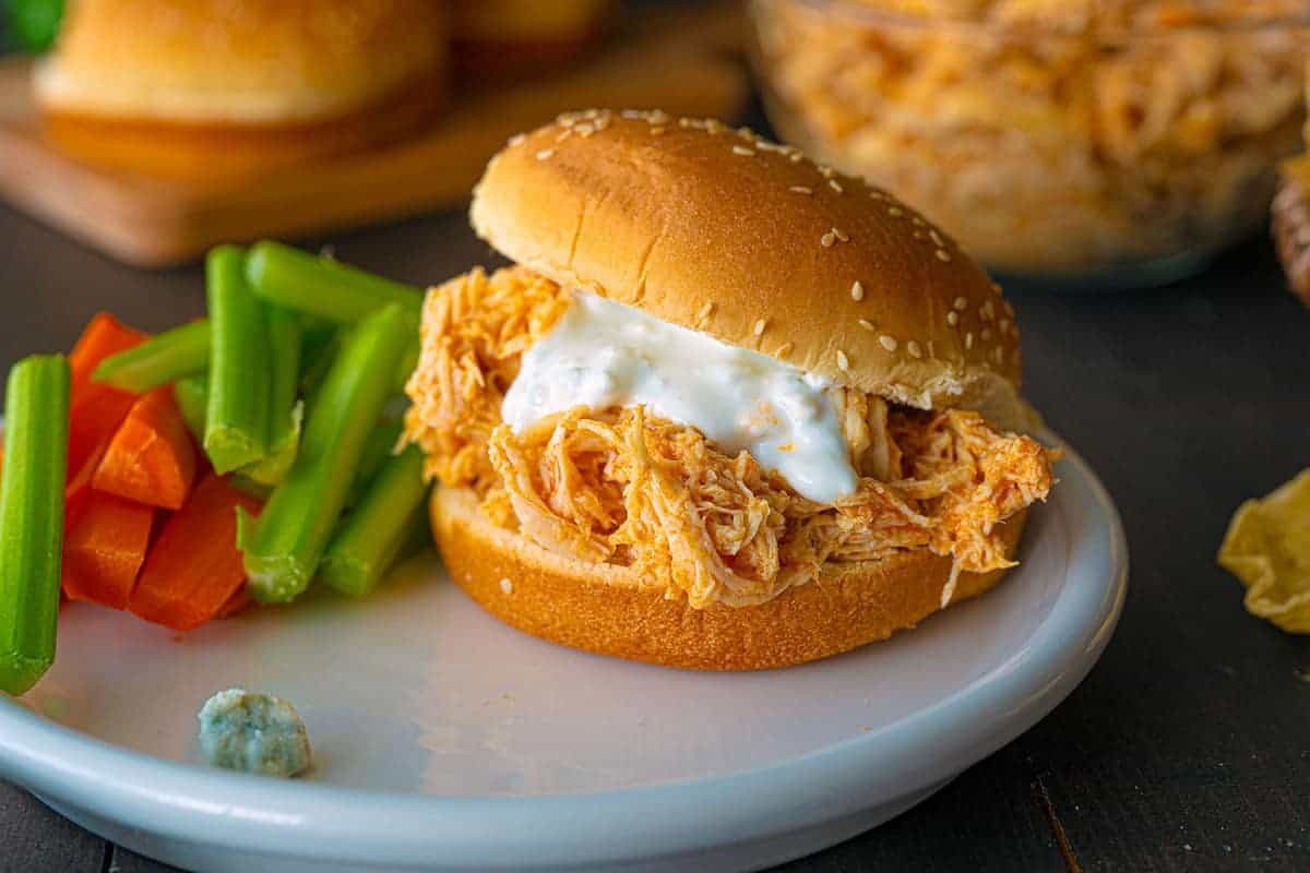 Basic Crock Pot Buffalo Chicken