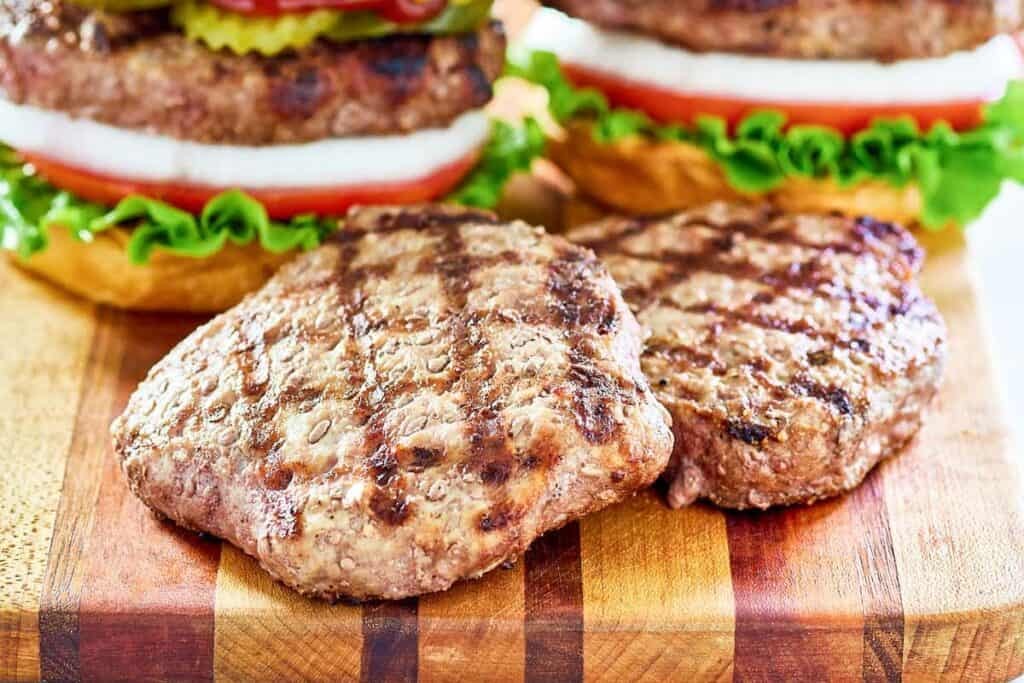 Grilled Frozen Burgers