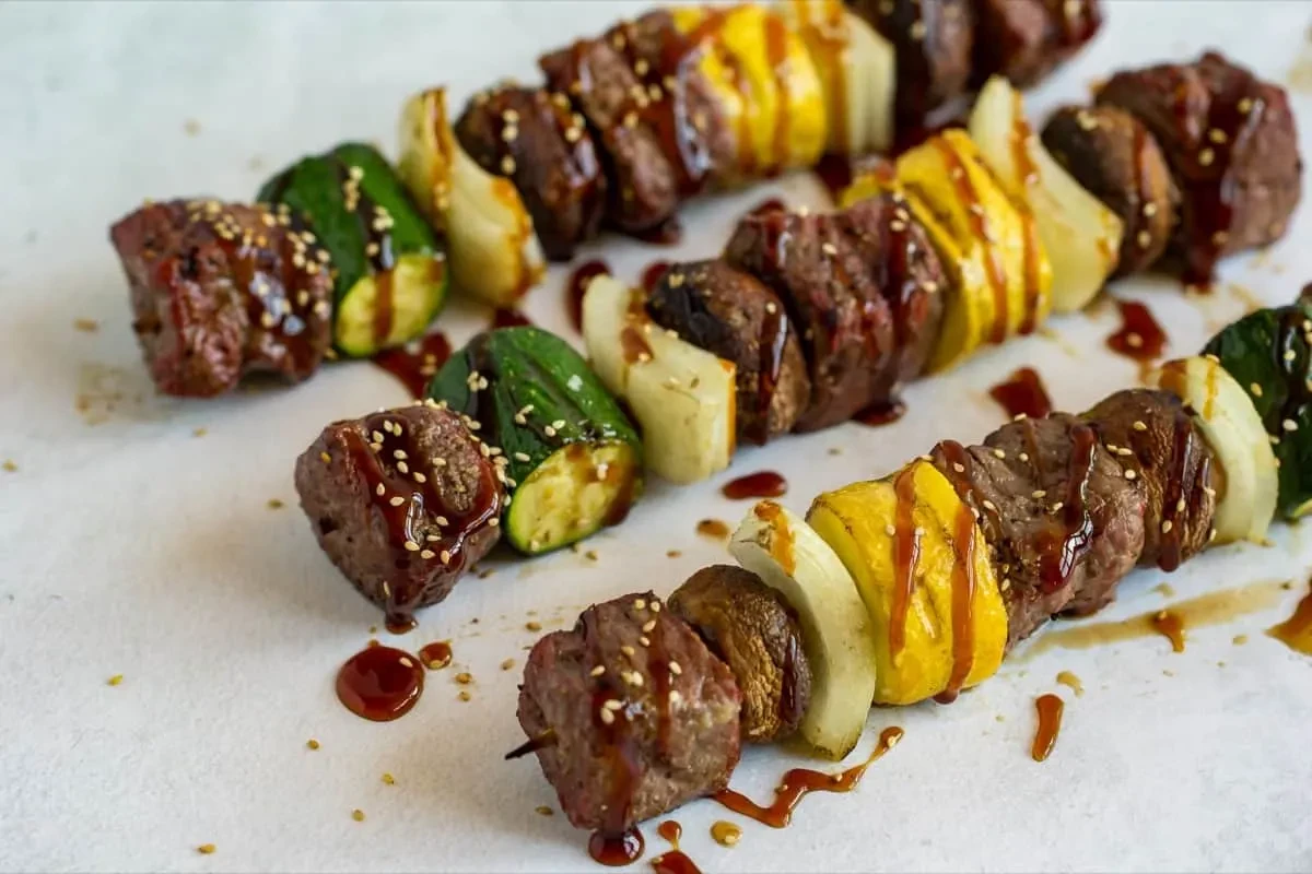 Traeger Grilled Steak Kabobs