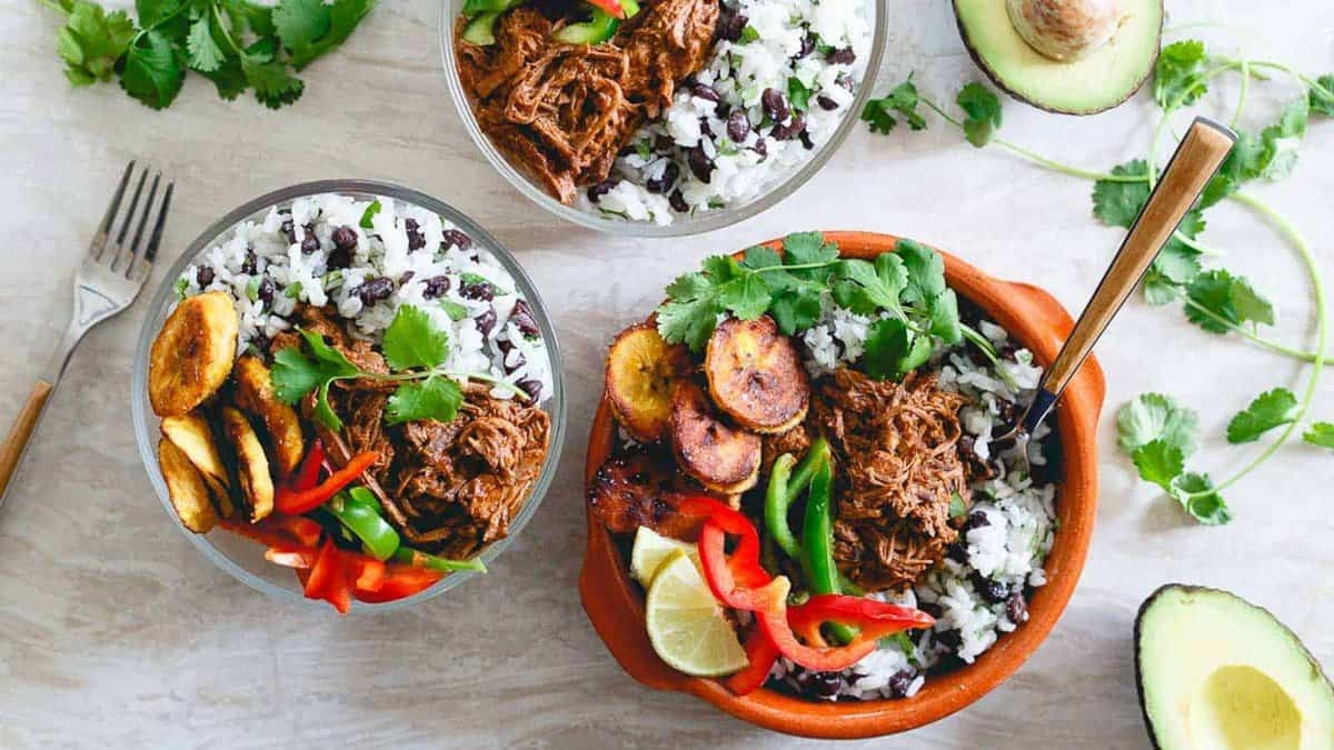 Slow Cooker Shredded Mexican Beef Bowls