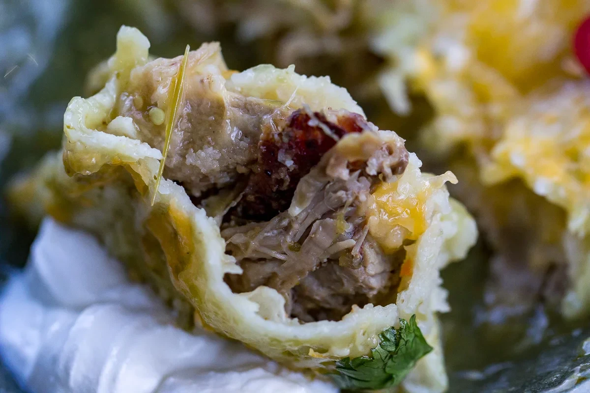 Smoked Pulled Pork Enchiladas