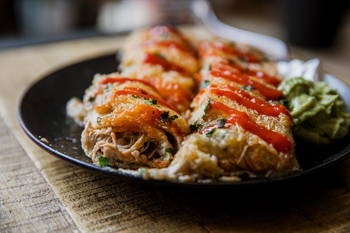 Verde Chicken Enchiladas