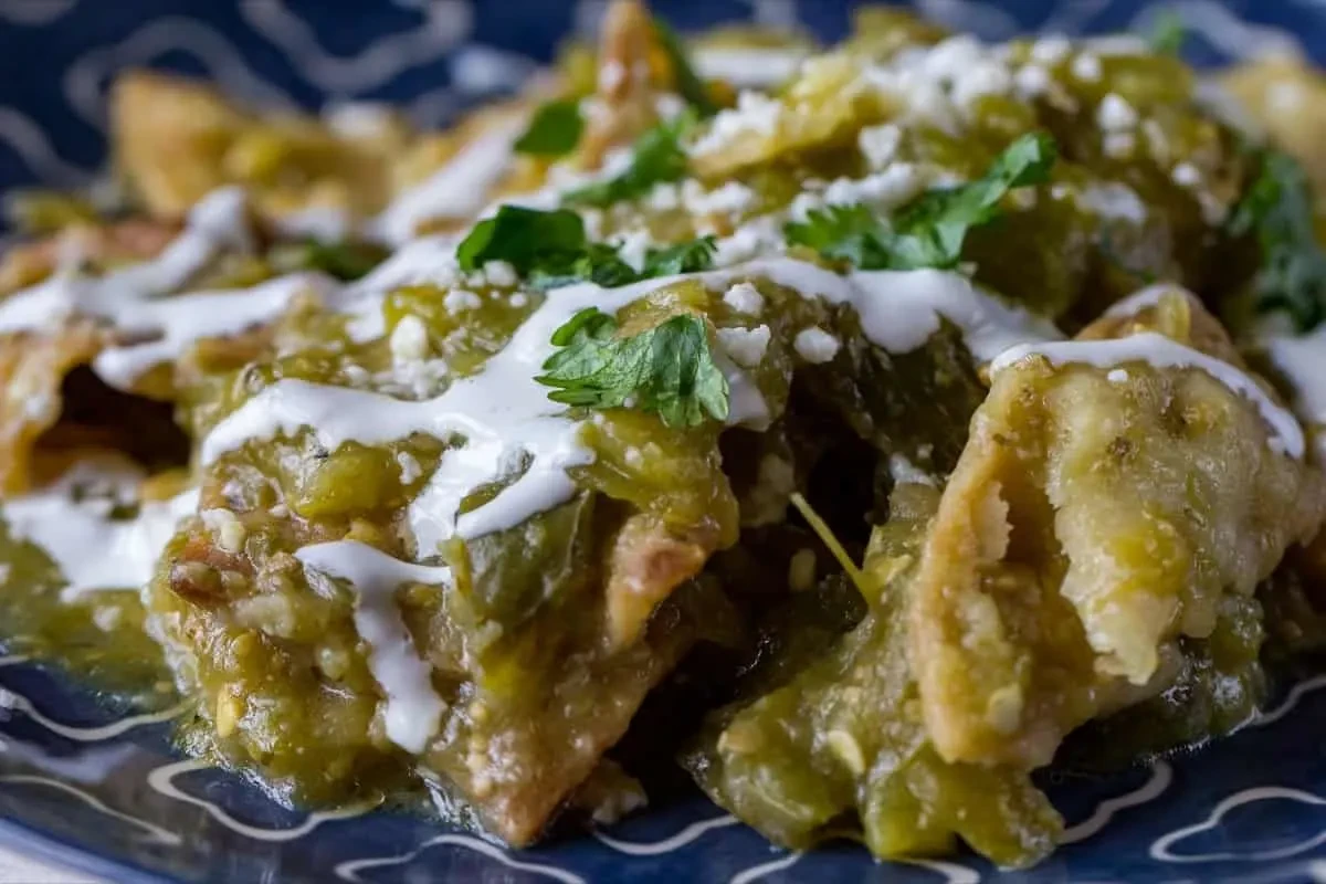 Chilaquiles with Hatch Salsa Verde