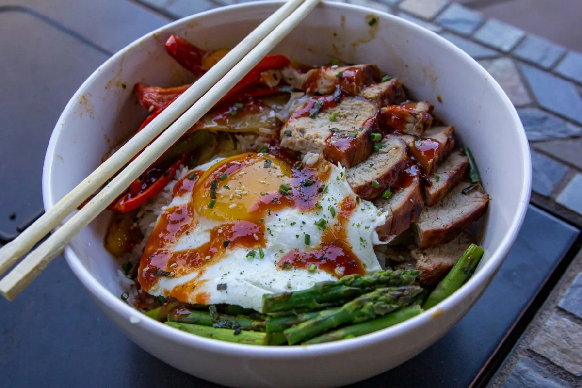 Spicy BBQ Pork Rice Bowl