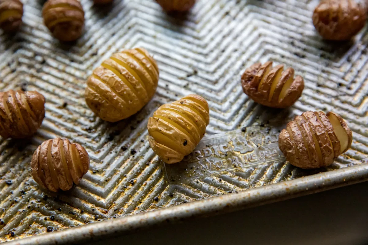 Traeger Mini Hasselback Potatoes