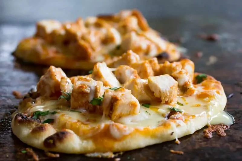 Traeger Buffalo Chicken Flatbread