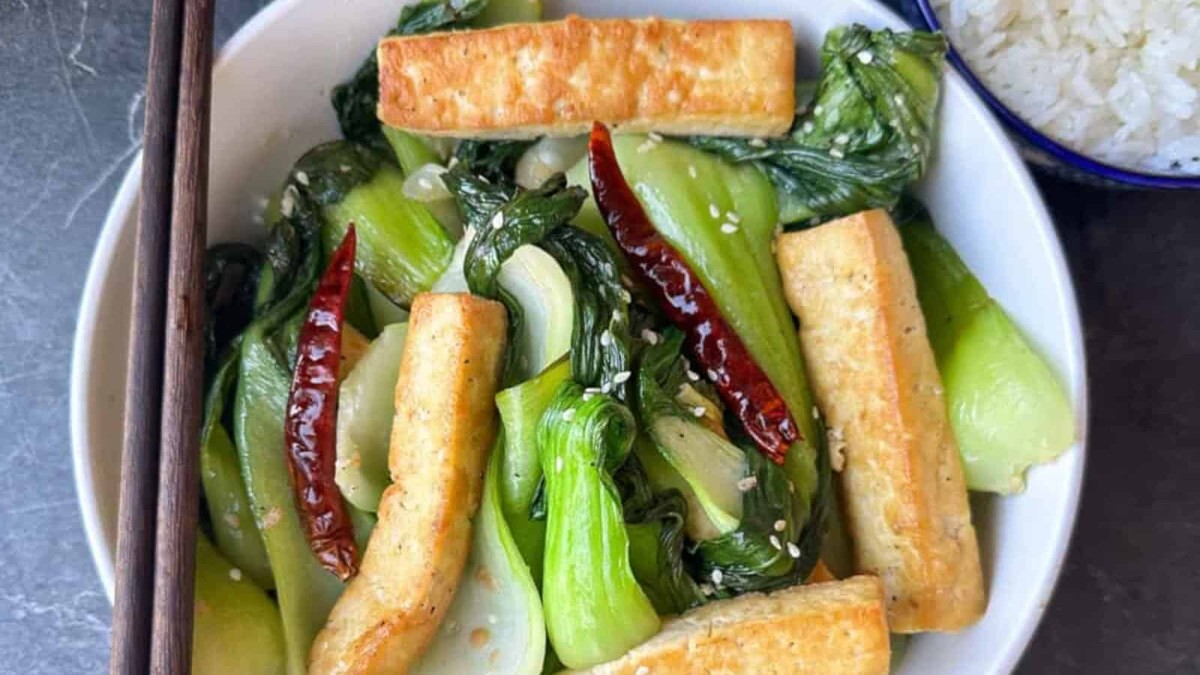 Tasty Tofu Bok Choy Stir Fry (15-minute Side Dish)