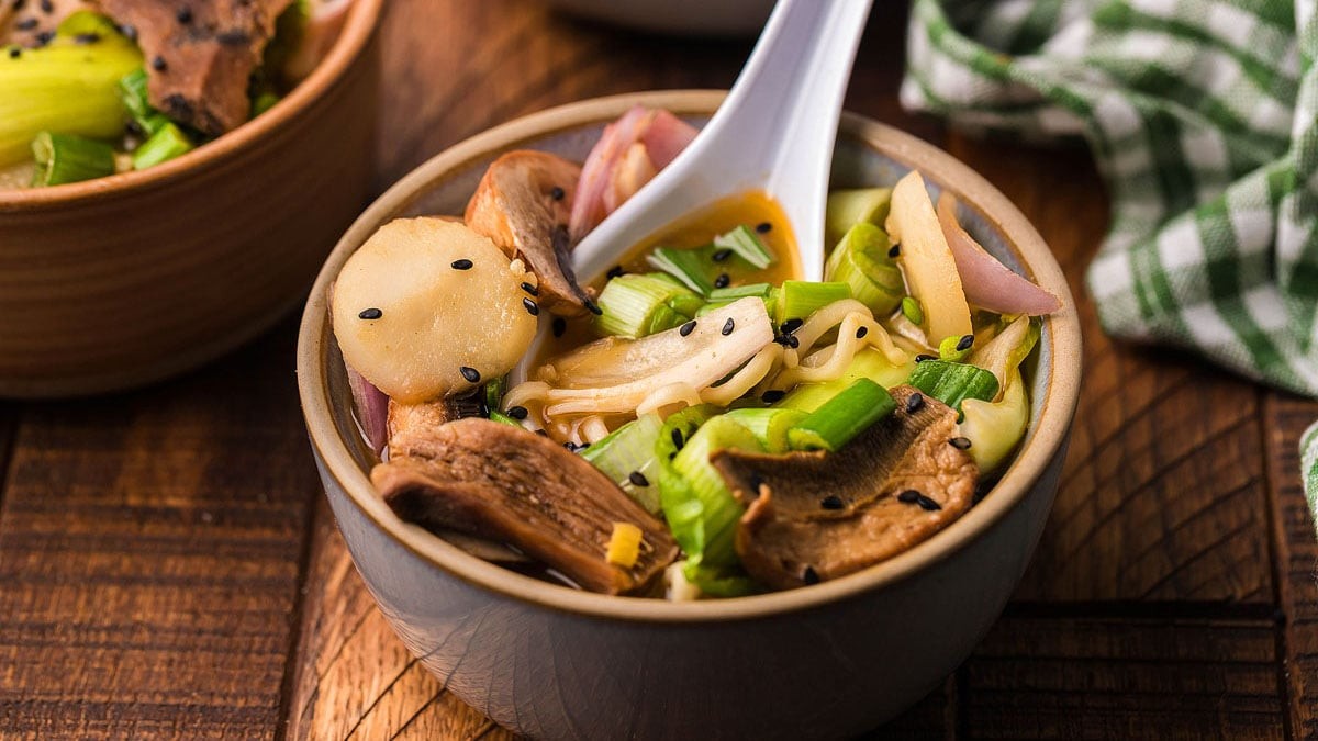 Miso Mushroom Ramen Soup