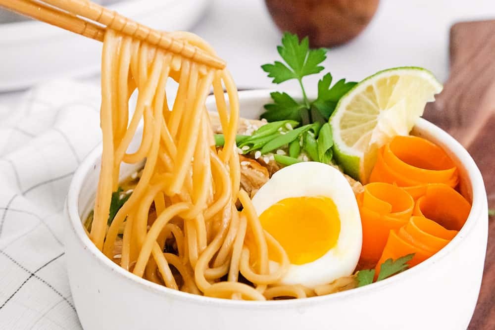 Instant Pot Chicken Ramen With Sweet Chili Oil