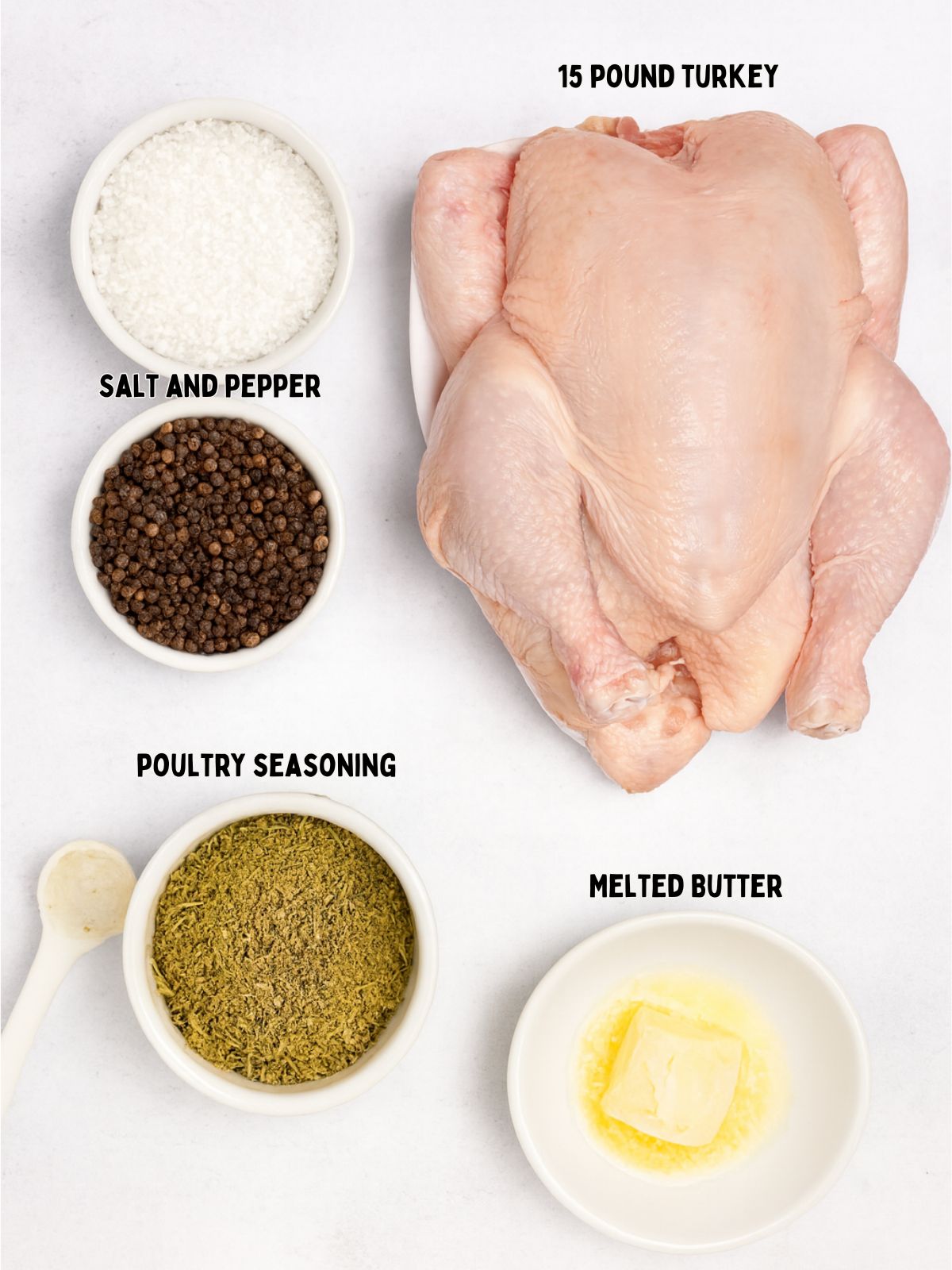 Roast Turkey ingredients.
