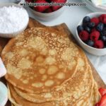 Easy Homemade Crepes Recipe Pin.