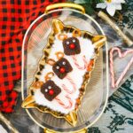 Candy Cane Reindeer Brownie Pops.