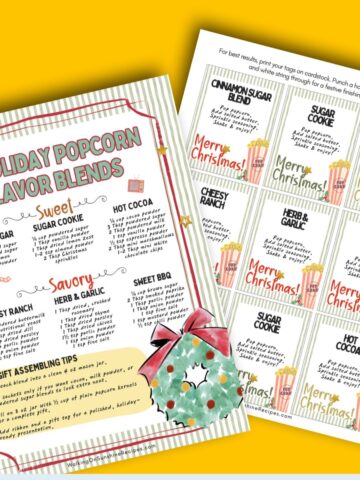 featured photo for popcorn seasoning mixes printable.