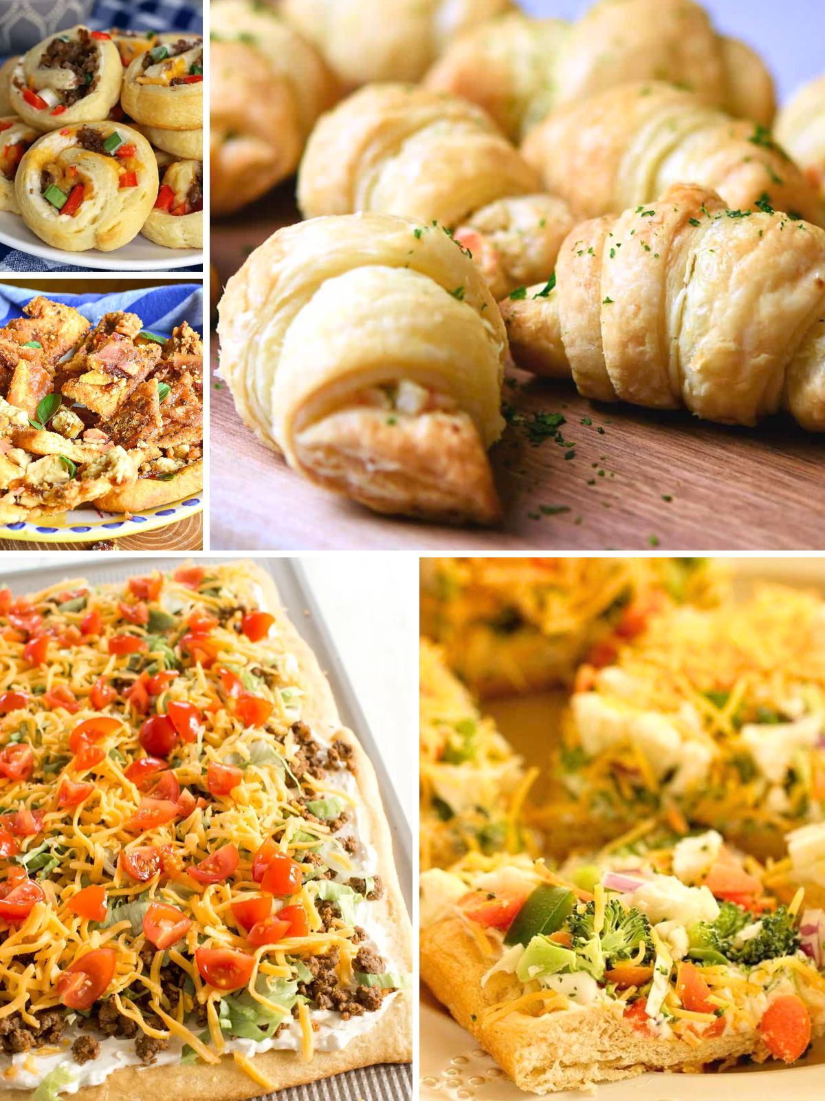 Appetizers made with Pillsbury Crescent Rolls